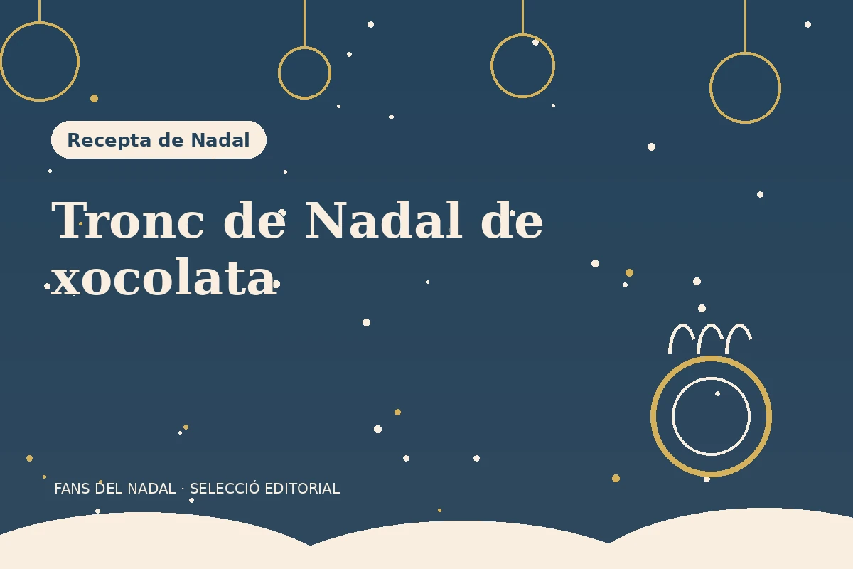 Portada de Tronc de Nadal de xocolata