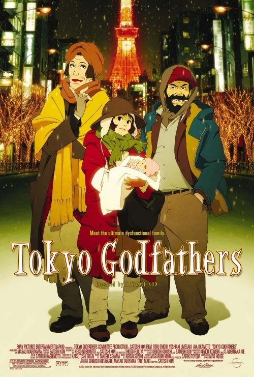 Portada de Tokyo Godfathers