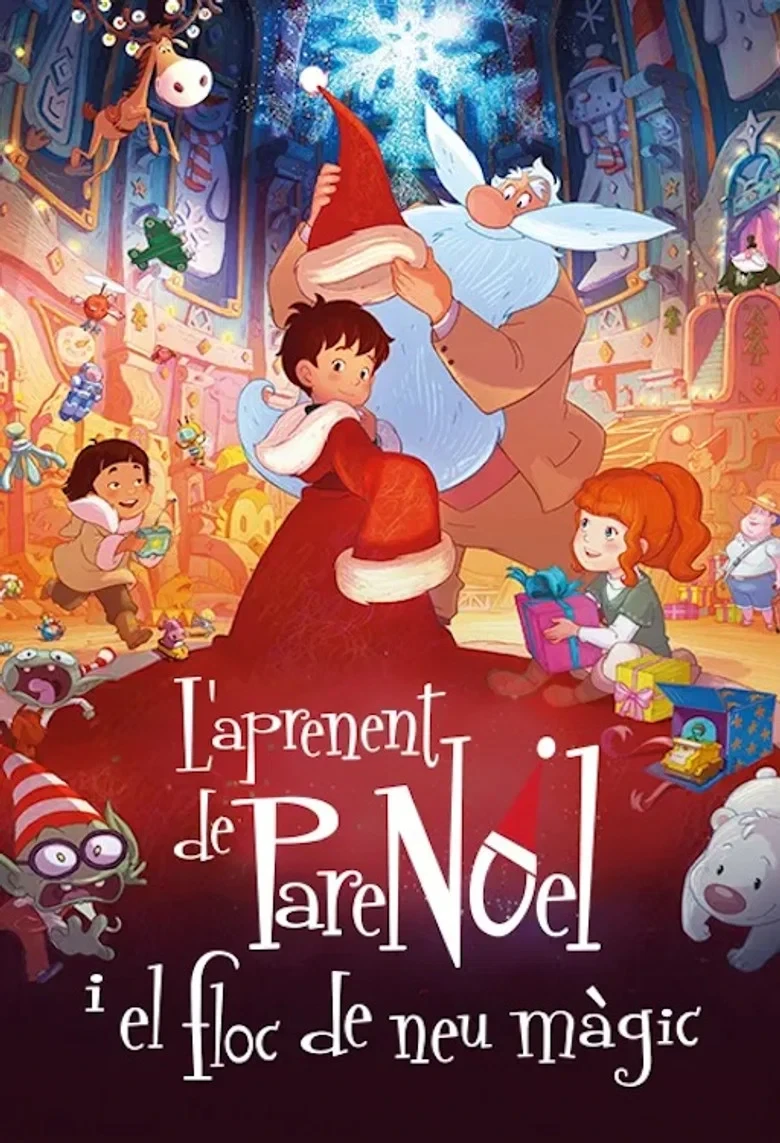 Portada de L'aprenent de Pare Noel i el floc de neu màgic